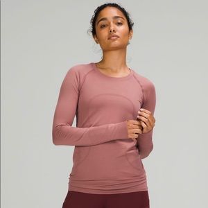 RARE Lululemon "Spiced Chai" Swiftly Tech Long Sleeve Top Size 4